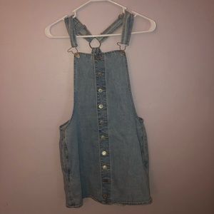 Denim Overalls Dress
